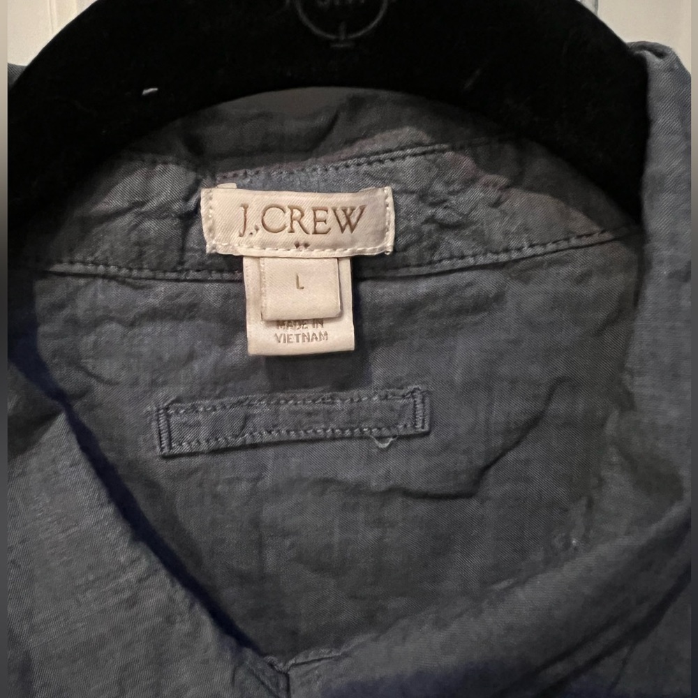 J. Crew Chambray Button Up Top - image 2